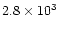 $2.8\times10^3$