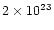 $2\times10^{23}$