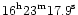 ${16}^{\rm h}{23}^{\rm m}{17.9}^{\rm s}$