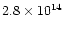 $2.8\times10^{14}$