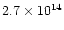 $2.7\times10^{14}$