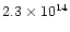 $2.3\times10^{14}$
