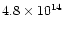 $4.8\times10^{14}$
