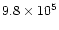 $9.8\times10^5$
