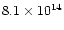 $8.1\times10^{14}$