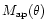 $M_{\rm ap}(\theta )$
