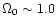 $\Omega_0\sim1.0$