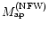 $M_{\rm ap}^{\rm (NFW)}$