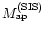 $M_{\rm ap}^{\rm (SIS)}$