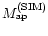 $M_{\rm ap}^{\rm (SIM)}$