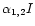 $\alpha_{1,2}I$