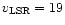 $v_{\rm LSR}=19$