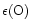 ${\rm\epsilon (O)}$