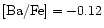 ${\rm [Ba/Fe] = -0.12}$