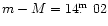 ${m-M = 14\hbox{$.\!\!^{\rm m}$ }02}$