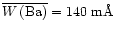 ${\overline{W\,({\rm Ba})} = 140~{\rm m\AA}}$