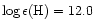 ${\rm \log\epsilon(H) = 12.0}$