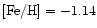 ${\rm [Fe/H] = -1.14}$
