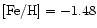 ${\rm [Fe/H] = -1.48}$