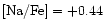 ${\rm [Na/Fe] = +0.44}$