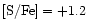 ${\rm [S/Fe] = +1.2}$