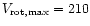 $V_{\rm rot,max}=210$