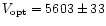 $V_{\rm opt}=5603\pm33$