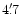 $4'\,\hspace{-1.7mm}.\hspace{.0mm}7$