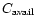 $C_{{\rm avail}}$