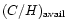 $(C/H)_{{\rm avail}}$