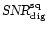 $\mbox{\sl SNR}_{\rm dig}^{\rm sq}$