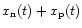 $x_{\rm n}(t) + x_{\rm p}(t)$