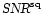 $\mbox{\sl SNR}^{\rm sq}$