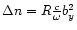 $\Delta n=R\frac{c}{\omega}b_y^2$