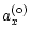 $\displaystyle a_x^{({\rm o})}$