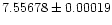 $7.55678\pm 0.00019$