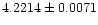 $4.2214\pm 0.0071$