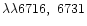 $\lambda\lambda6716,~6731$