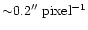 ${\sim} 0.2''\ \rm pixel^{-1}$