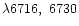 $\lambda6716,~6730$