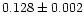 $0.128 \pm 0.002$