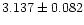 $3.137 \pm 0.082$