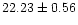 $22.23 \pm 0.56$