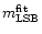 $m_{\rm LSB}^{\rm fit}$