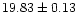 $19.83 \pm 0.13$