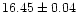 $16.45 \pm 0.04$