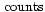 ${\rm\,counts}$