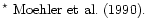 $\textstyle \parbox{15cm}{$^\star$\space Moehler et~al. (1990).}$