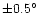 ${\pm}0.5^\circ$