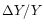$\Delta Y/Y$